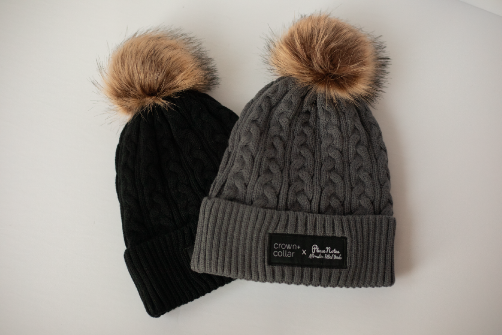 Crown & Collar Satin-Lined Toque - Grey