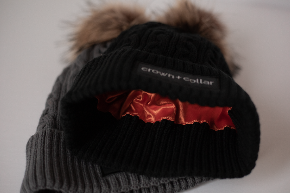 Crown & Collar Satin-Lined Toque - Grey
