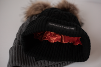 Crown & Collar Satin-Lined Toque - Grey