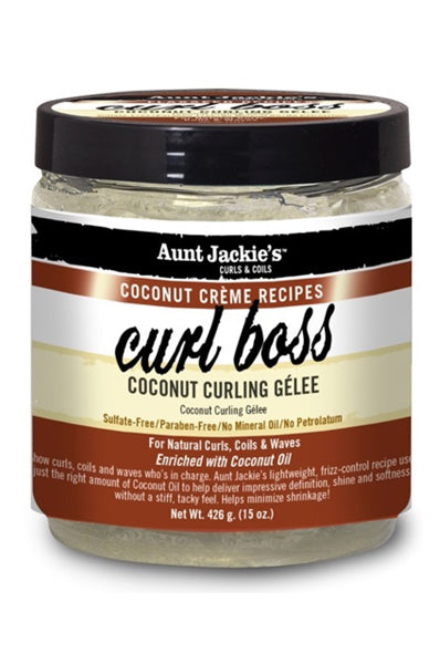 Aunt Jackie's Curl Boss Coconut Curling Gelee - Shop Now at Curl Warehouse
