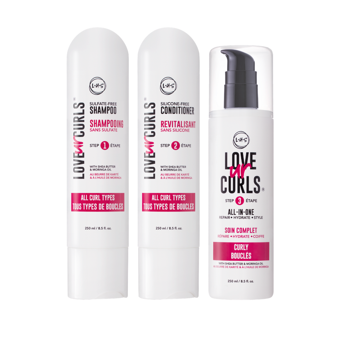 Love Ur Curls 3-Step System: Curly