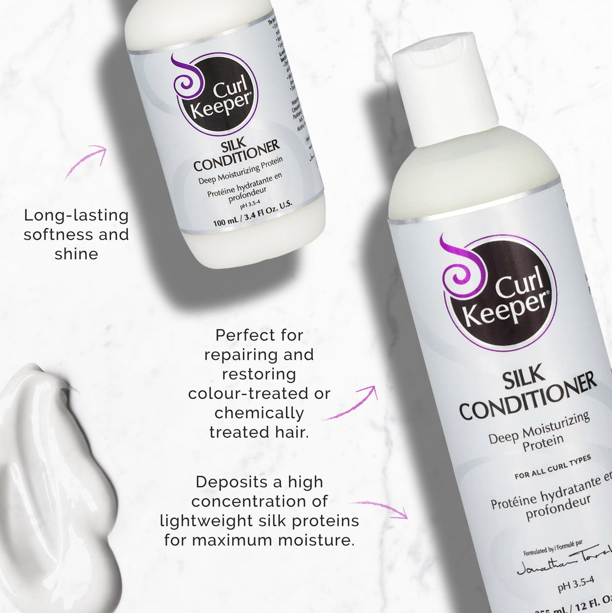 Curl Keeper Silk Conditioner (Formerly Pure Silk Protein) (Travel Size) - Shop Now at Curl Warehouse