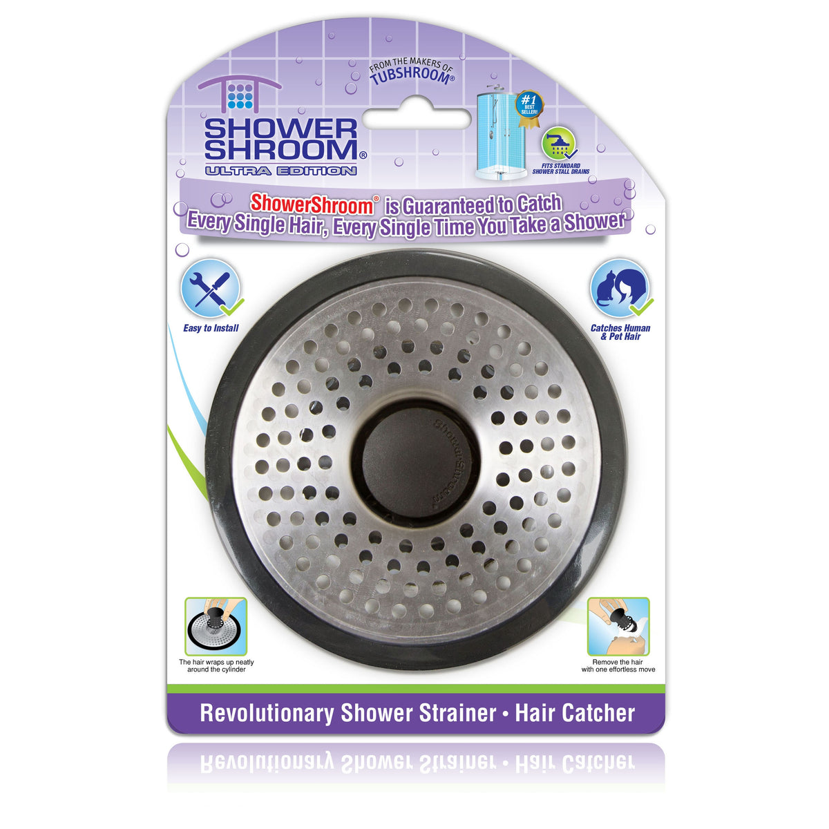 ShowerShroom Ultra Shower Stall Drain Strainer