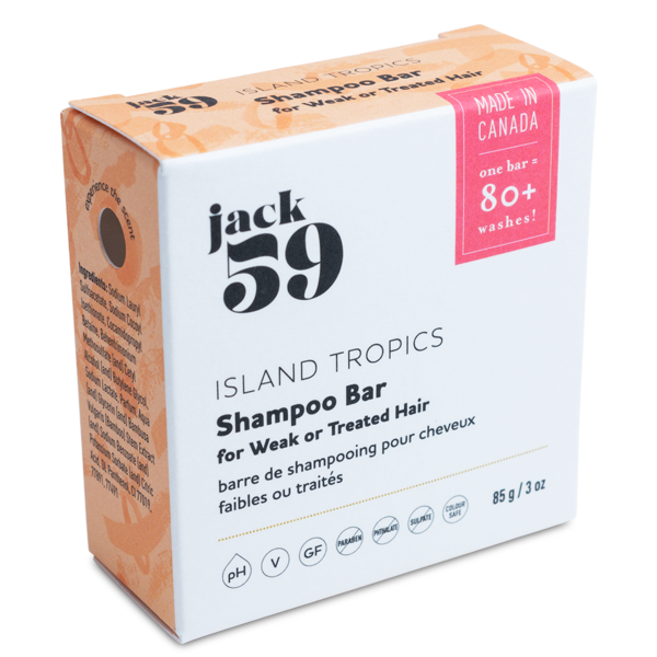 Island Tropics Shampoo Bar for Weak or Treated Hair