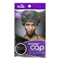 XL Black Reusable Shower Cap