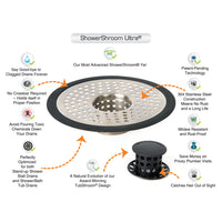 ShowerShroom Ultra Shower Stall Drain Strainer